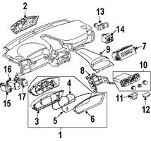 Foto de Lente de Panel de Instrumentos Original para Mitsubishi Endeavor Mitsubishi Galant Marca Mitsubishi N�mero de Parte MN162566