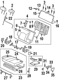 Foto de Cojin de Asiento Original para Mitsubishi Endeavor 2006 2007 2008 2010 2011 Marca Mitsubishi N�mero de Parte 6912A158YA