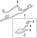 Foto de Lente de lmpara de placa Original para Mitsubishi Endeavor Mitsubishi Galant Marca Mitsubishi Nmero de Parte MR322939