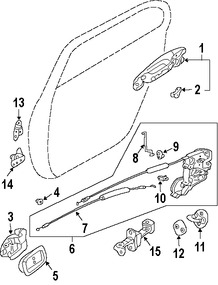 Foto de Varilla de Operaci Original para Mitsubishi Endeavor Marca Mitsubishi N�mero de Parte MR970167