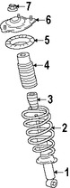 Foto de Muelle Helicoidal Original para Mitsubishi Endeavor Marca Mitsubishi Nmero de Parte MR589320