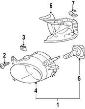 Foto de Luz de Niebla Original para Mitsubishi Lancer Marca Mitsubishi Nmero de Parte 8321A664