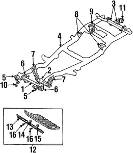 Foto de Soporte Brazo Control Suspension Original para Mitsubishi Montero Mitsubishi Montero Sport Marca Mitsubishi Nmero de Parte MB835311