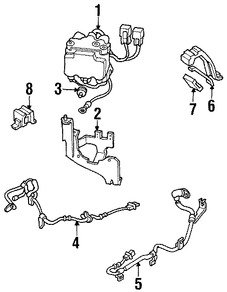 Foto de Modulador de frenos ABS Original para Mitsubishi Montero 1997 1998 1999 2000 Marca Mitsubishi Nmero de Parte MR289302