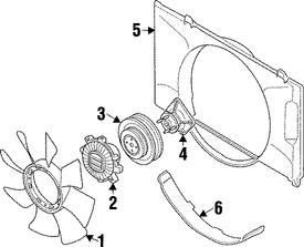 Foto de Embrague del Ventilador Enfriado del Motor Original para Mitsubishi Montero Sport Marca Mitsubishi Nmero de Parte MD335271