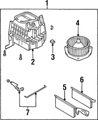 Foto de Conuunto de Motor de Ventilador Original para Mitsubishi Montero Sport Marca Mitsubishi N�mero de Parte MR315962
