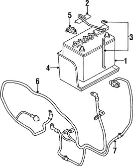 Foto de Bandeja de la batera Original para Mitsubishi Montero Sport Marca Mitsubishi Nmero de Parte MR383497