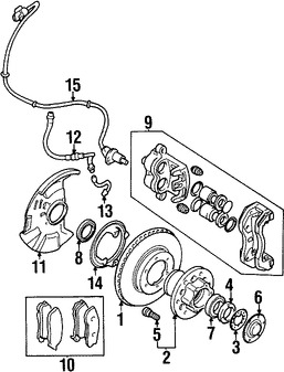 Foto de Lnea hidrulica de Freno Original para Mitsubishi Montero Sport Marca Mitsubishi Nmero de Parte MB668158