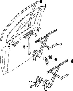 Foto de Canal de Crista Original para Mitsubishi Montero Sport Marca Mitsubishi N�mero de Parte MR365127