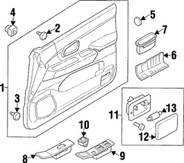 Foto de Panel Interior de Puerta Original para Mitsubishi Montero Sport 1997 1998 1999 Marca Mitsubishi N�mero de Parte MR763670
