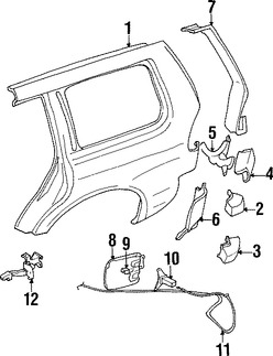 Foto de Cable de Puerta del Tanque de Combustible Original para Mitsubishi Montero Sport Marca Mitsubishi Nmero de Parte MR230347