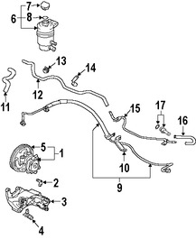 Foto de Sello de Tapa del Tanque Lquido Direccion Hidraulica Original para Mitsubishi Lancer Mitsubishi Outlander Marca Mitsubishi Nmero de Parte 4455A253