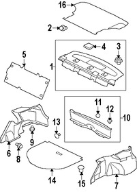 Foto de Panel de maletero Original para Mitsubishi Lancer Marca Mitsubishi Nmero de Parte 7240A036