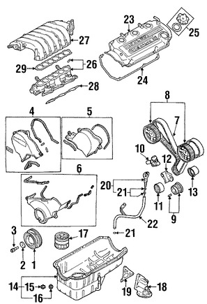 Foto de Empacadura de Cubierta de Vlvula Original para Chrysler Dodge Mitsubishi Marca Mitsubishi Nmero de Parte MD303148