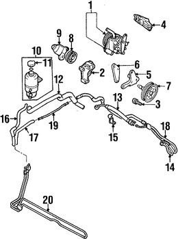 Foto de Deposito Liquido Hidraulico Direccion Asistida Original para Chrysler Sebring Mitsubishi Eclipse Mitsubishi Galant Mitsubishi Endeavor Dodge Stratus Marca Mitsubishi Parte #MN101235