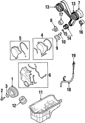 Foto de Tensor de Correa del Tiempo Original para Chrysler Dodge Mitsubishi Marca Mitsubishi N�mero de Parte MD309275
