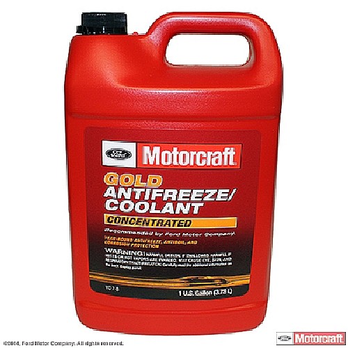 Foto de Refrigerante de Motor / Anticongelante Gold Concentrado - Galon para Ford Explorer 2007 Ford Focus 2007 Ford Fusion 2008 Marca MOTORCRAFT Nmero de Parte #VC-7-B