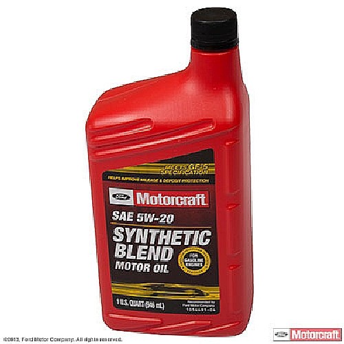 Foto de Aceite de motor Premium Mezcla Sinttica - Cuarto de Galn MOTORCRAFT Cod #XO-5W20-QSP