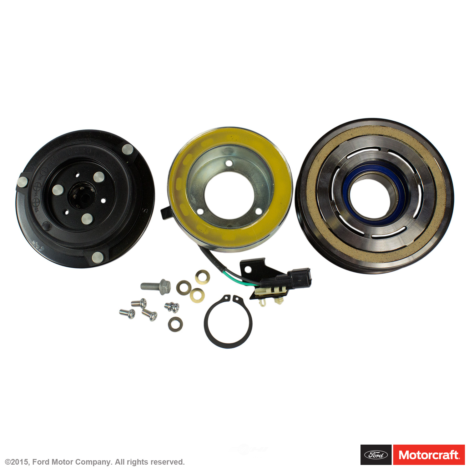 Foto de Embrague del Compresor de Aire Acondicionado para Ford Escape Mercury Mariner Mazda Tribute Marca MOTORCRAFT Nmero de Parte YB-3107