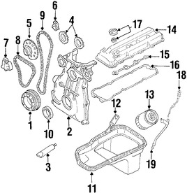 Foto de Tap�n de Aceite Original para Nissan  Infiniti Marca NISSAN N�mero de Parte 152559N00A