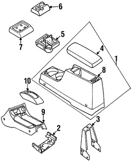 Foto de Panel de la Consola Original para Nissan Frontier 1999 2000 1998 Marca NISSAN Nmero de Parte 969417B801