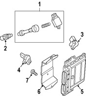Foto de Computadora del Motor Original para Nissan Titan 2008 Marca NISSAN N�mero de Parte 23710ZR04A
