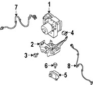 Foto de Sensor Angulo de Direcci�n Original para Nissan Infiniti Marca NISSAN N�mero de Parte 47931CL80A