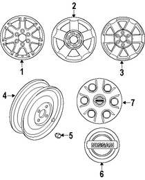 Foto de Ruedas Original para Nissan Titan 2008 Marca NISSAN N�mero de Parte 40300ZH10A