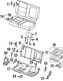 Foto de Bastidor de Respaldo de Asiento Original para Nissan Titan Nissan Marca NISSAN N�mero de Parte 886528S500