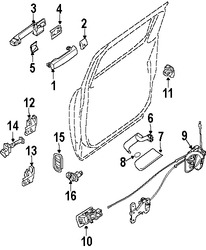 Foto de Cubierta de la manija exterior de la puerta  Original para Nissan Titan Nissan Marca NISSAN N�mero de Parte 826468S510