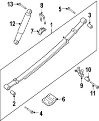 Foto de Buje para Hojas de Muelle Original para Nissan Titan Marca NISSAN N�mero de Parte 550477S200