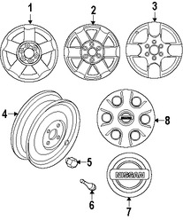 Foto de Ruedas Original para Nissan Frontier Nissan Xterra Marca NISSAN Nmero de Parte 40300EA31A