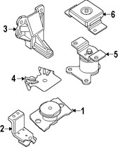 Foto de Montura de Transmisin Automtica Original para Nissan Pathfinder Nissan Xterra Nissan Frontier Marca NISSAN Nmero de Parte 113209CA0A