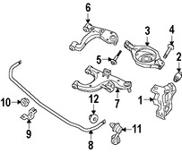 Foto de Tornillo de Brazo de Control de Suspension Original para Nissan Pathfinder Nissan Armada Nissan  Infiniti QX56 Marca NISSAN N�mero de Parte 550807S010
