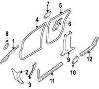 Foto de Travesa Original para Nissan Xterra Marca NISSAN Nmero de Parte 769B7EA004