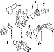 Foto de Brida de entrada del refrigerante del motor Original para Nissan Cube Nissan Marca NISSAN Nmero de Parte 13049EN200