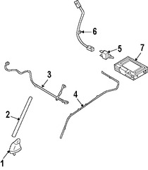 Foto de Base de Antena de Radio Original para Nissan Cube 2011 2012 2013 2014 Marca NISSAN Nmero de Parte 282081FS0A