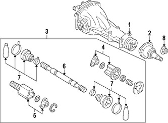 Foto de Kit Junta Homocinetica Original para Infiniti Nissan Marca NISSAN N�mero de Parte 3971135F10