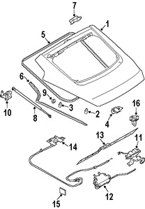 Foto de Actuador de Cerradura de Puerta Trasera Original para Nissan 350Z Nissan 370Z Marca NISSAN Nmero de Parte 90550CD00A