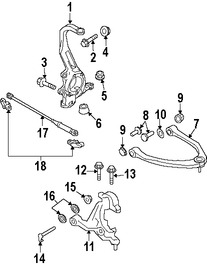 Foto de R�tula de direcci�n Original para Infiniti Nissan Marca NISSAN N�mero de Parte 400154GA0A