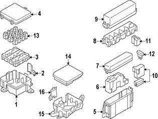 Foto de Caja de Fusibles Original para Nissan Infiniti Marca NISSAN N�mero de Parte 2438351E00
