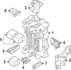 Foto de Indicador de estado del sistema del Air Bag Original para Nissan Leaf 2013 2014 2015 2016 2017 Marca NISSAN N�mero de Parte 250203NA2A