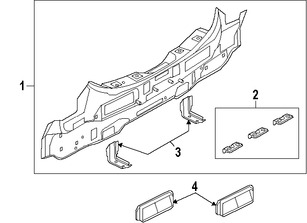 Foto de Panel posterior Original para Nissan Leaf 2013 2014 2015 2016 2017 Marca NISSAN N�mero de Parte G91103NFMA