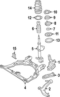 Foto de Soporte / Compacto del motor Original para Nissan Maxima 2007 2008 Marca NISSAN N�mero de Parte 54400ZK61A