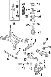 Foto de Buje De Brazo De Control Trasero Original para Nissan Maxima 2004 2005 2006 2007 2008 Marca NISSAN N�mero de Parte 551487Y000