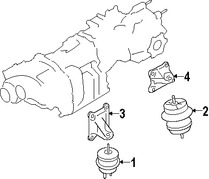 Foto de Montura de Transmisi�n Autom�tica Original para Nissan GT-R Marca NISSAN N�mero de Parte 11340JF00C