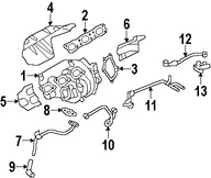 Foto de Empacadura del Turbo Original para Nissan GT-R Marca NISSAN Nmero de Parte 14445JF01B