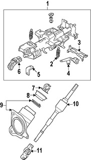 Foto de Eje de Columna de Direcci�n Original para Nissan GT-R Marca NISSAN N�mero de Parte 48822JF10A