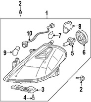 Foto de Bombilla de luz de estacionamiento / cruce Original para Nissan Versa Marca NISSAN N�mero de Parte 262619B90C