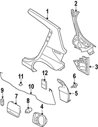 Foto de Cable de Puerta del Tanque de Combustible Original para Nissan Versa 2007 2008 2009 2010 2011 2012 Marca NISSAN N�mero de Parte 78821ZW40B